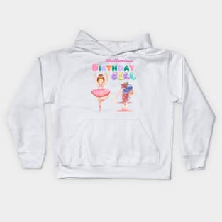 4th birthday ballerina girl Kids Hoodie